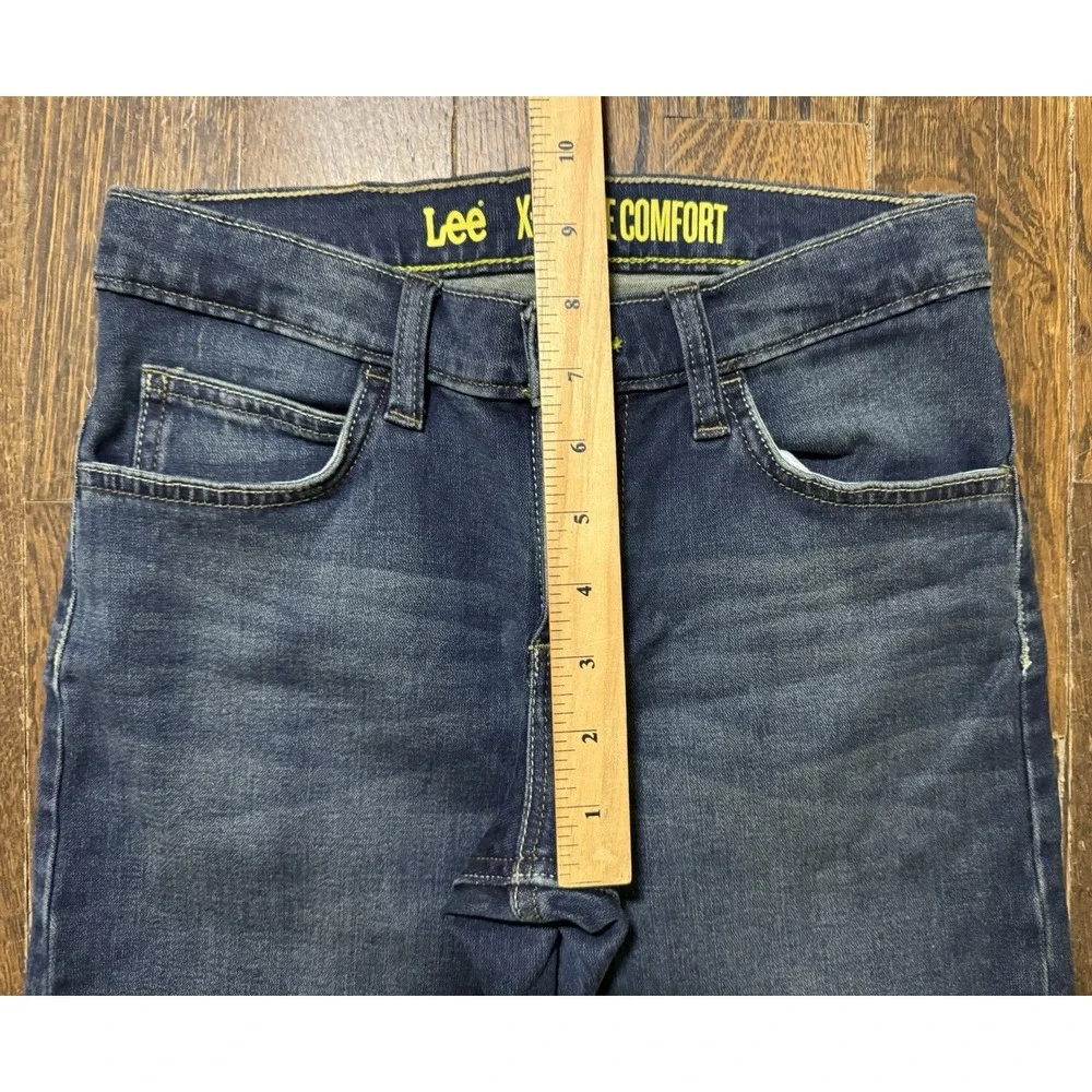 Lee X-treme Comfort‎ Straight Jeans Boys 10 Regular Blue Excellent Adjustable